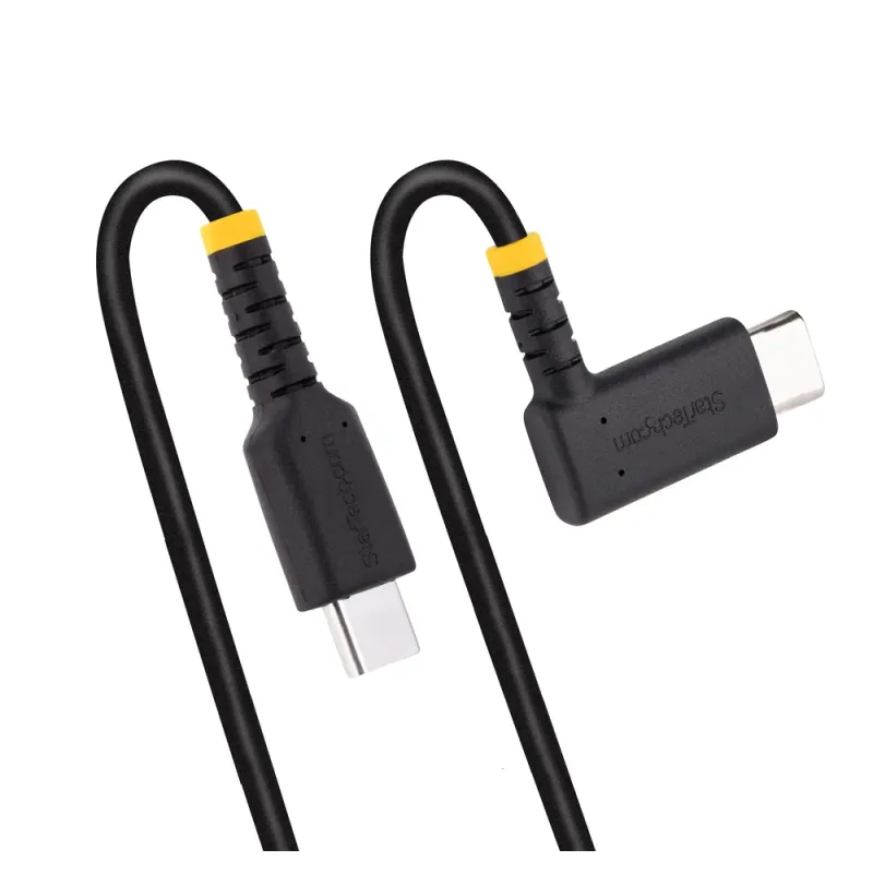 Cable StarTech.com - USB-C a USB-C - 1 m - Acodado - R2CCR-1M-USB-CABLE