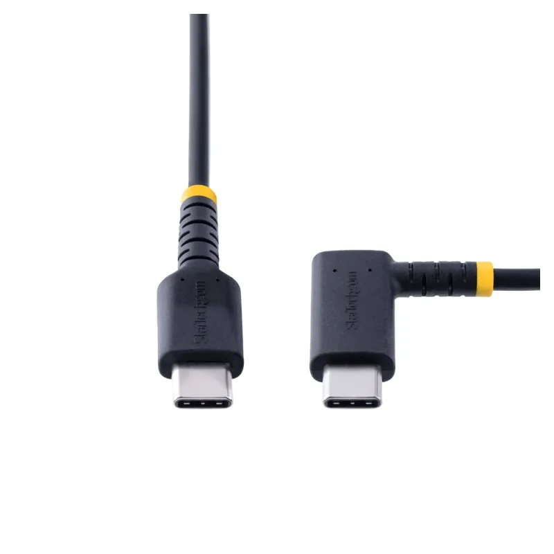 Cable StarTech.com - USB-C a USB-C - 15 cm - Acodado - R2CCR-15C-USB-CABLE