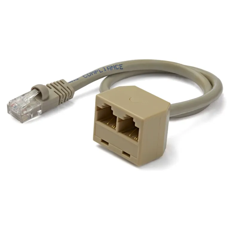 Adaptador StarTech.com - 2x RJ-45 a RJ-45 Cat5e - RJ45SPLITTER