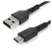 Cable USB StarTech.com RUSB2AC1MB - USB 2.0 a USB-C - 1 M - Fibra Aramida - Negro - RUSB2AC1MB Cable USB StarTech.com RUSB2AC1MB - USB 2.0 a USB-C - 1 M - Fibra Aramida - Negro - RUSB2AC1MB