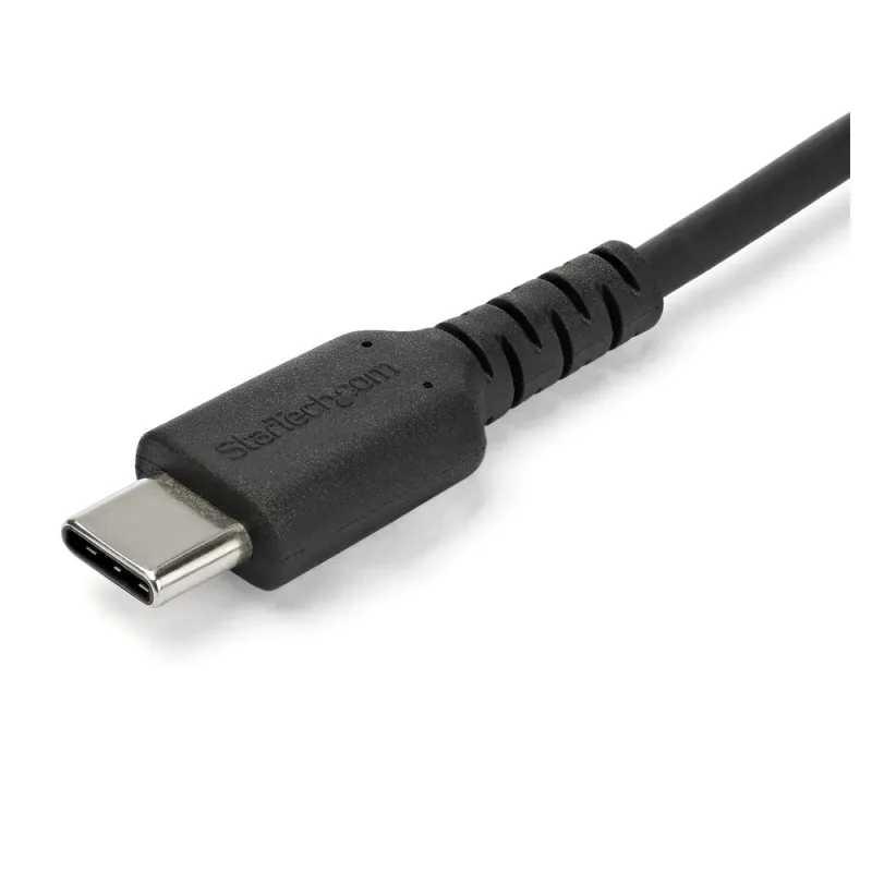 Cable USB StarTech.com RUSB2AC2MB - USB 2.0 a USB-C - 2 Mts - Fibra Aramida - Negro - RUSB2AC2MB