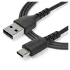 Cable USB StarTech.com RUSB2AC2MB - USB 2.0 a USB-C - 2 Mts - Fibra Aramida - Negro - RUSB2AC2MB