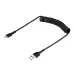 Cable StarTech.com - USB-A a Lightning - Espiral - 50cm - Negro - RUSB2ALT50CMBC Cable StarTech.com - USB-A a Lightning - Espiral - 50cm - Negro - RUSB2ALT50CMBC