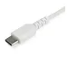 Cable USB StarTech.com RUSB2CC1MW - USB Tipo C - 1 M - Fibra Aramida - Blanco - RUSB2CC1MW Cable USB StarTech.com RUSB2CC1MW - USB Tipo C - 1 M - Fibra Aramida - Blanco - RUSB2CC1MW