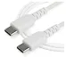 Cable USB StarTech.com RUSB2CC1MW - USB Tipo C - 1 M - Fibra Aramida - Blanco - RUSB2CC1MW Cable USB StarTech.com RUSB2CC1MW - USB Tipo C - 1 M - Fibra Aramida - Blanco - RUSB2CC1MW