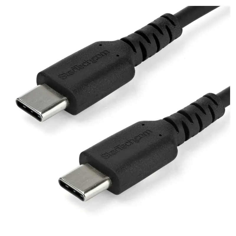 Cable USB StarTech.com RUSB2CC2MB - USB Tipo C - 2 Mts - Fibra Aramida - Negro - RUSB2CC2MB