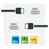 Cable de Carga USB-C StarTech.com USB2CC2MNC - 2m - Negro - USB2CC2MNC