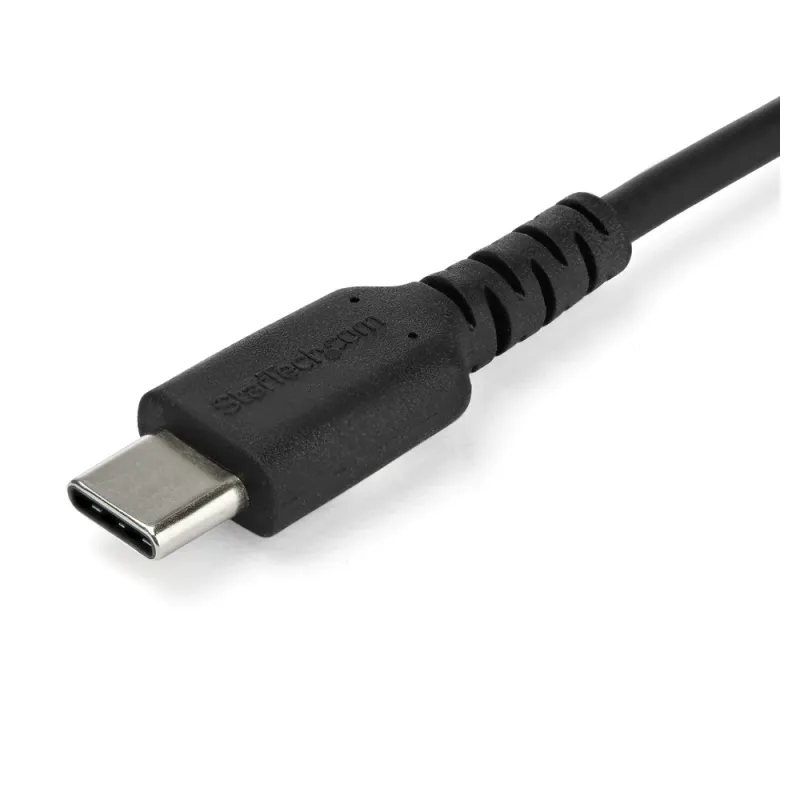Cable USB StarTech.com RUSB2CC2MB - USB Tipo C - 2 Mts - Fibra Aramida - Negro - RUSB2CC2MB