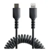 Cable StarTech.com - USB-C a Lightning - Espiral - 1m - Negro - RUSB2CLT1MBC