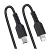 Cable StarTech.com - USB-C a Lightning - Espiral - 1m - Negro - RUSB2CLT1MBC