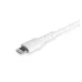 Cable USB StarTech.com RUSBCLTMM1MW - USB-C a Lightning - 1 M - Fibra Aramida - Blanco - RUSBCLTMM1MW