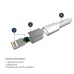 Cable Startech.com RUSBLTMM1M - USB Lightning - 1M - Blanco - RUSBLTMM1M