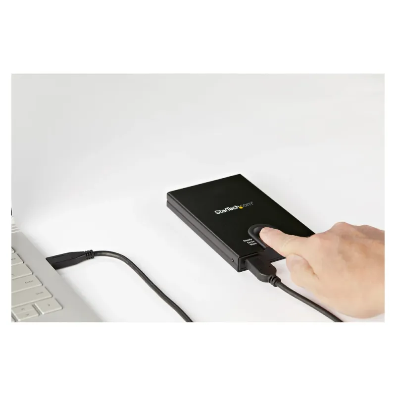 Carcasa para Discos Duros Startech.com - SATA 2.5 - Encriptada - Accesibilidad con Huella Digital - S251BMU3FP