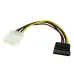 Cable de Alimentación StarTech.com SATAPOWADAP - Molex 4 Pines a SATA 15 Pines - 15cm - SATAPOWADAP Cable de Alimentación StarTech.com SATAPOWADAP - Molex 4 Pines a SATA 15 Pines - 15cm - SATAPOWADAP