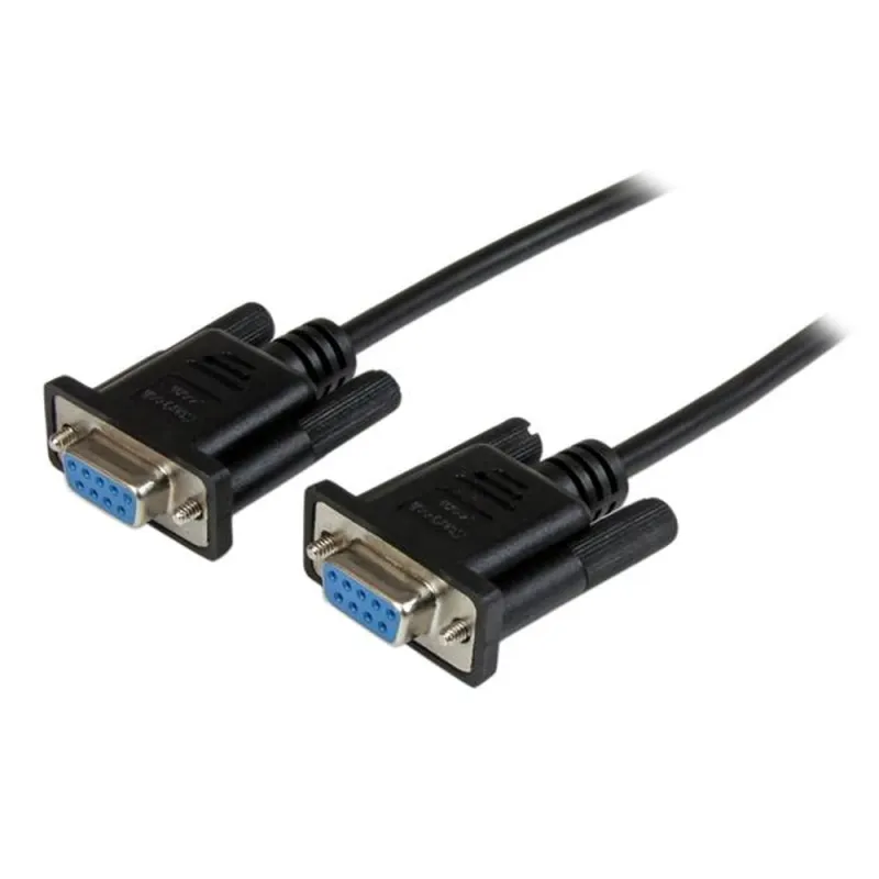 Cable Nulo de Módem StarTech.com - RS232 DB9 - 2m - Hembra a Hembra - SCNM9FF2MBK