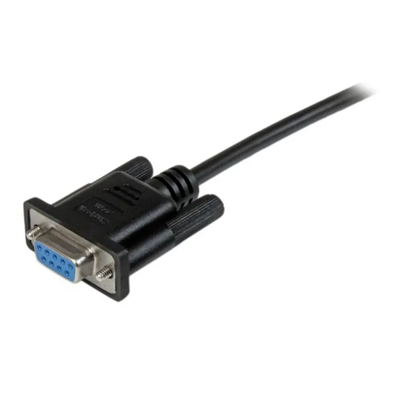 Cable Nulo de Módem StarTech.com - RS232 DB9 - 2m - Hembra a Hembra - SCNM9FF2MBK