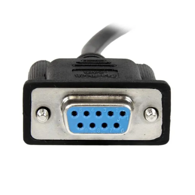 Cable Nulo de Módem StarTech.com - RS232 DB9 - 2m - Hembra a Hembra - SCNM9FF2MBK