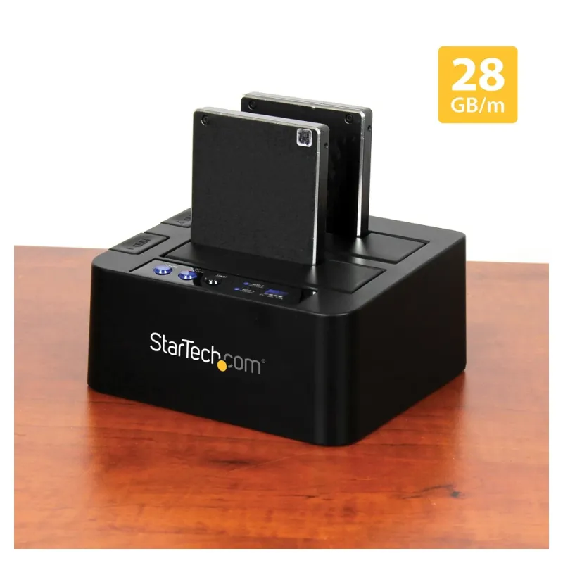 Base StarTech.com USB 3.1 10gbps para SSD Disco duro SATA de 2.5 y 3.5 Dock - SDOCK2U313R