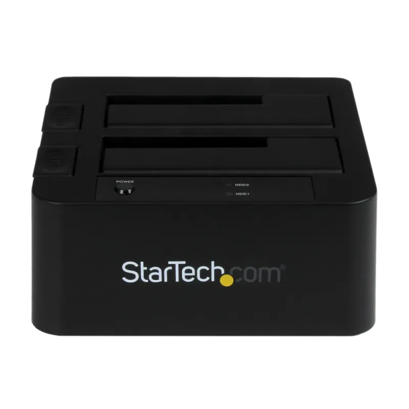 Docking Station StarTech.com - 2.5"/3.5" - USB 3.0 - SATA - eSATA - HDD/SSD - 2 bahías - Negro - SDOCK2U33EB