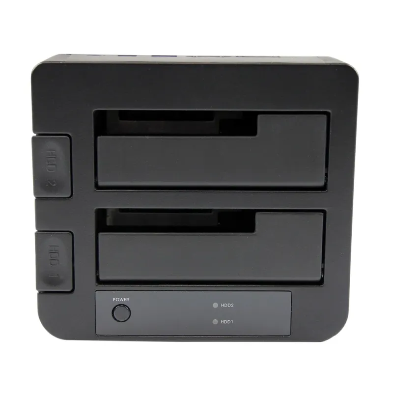 Docking Station StarTech.com - 2.5"/3.5" - USB 3.0 - SATA - eSATA - HDD/SSD - 2 bahías - Negro - SDOCK2U33EB