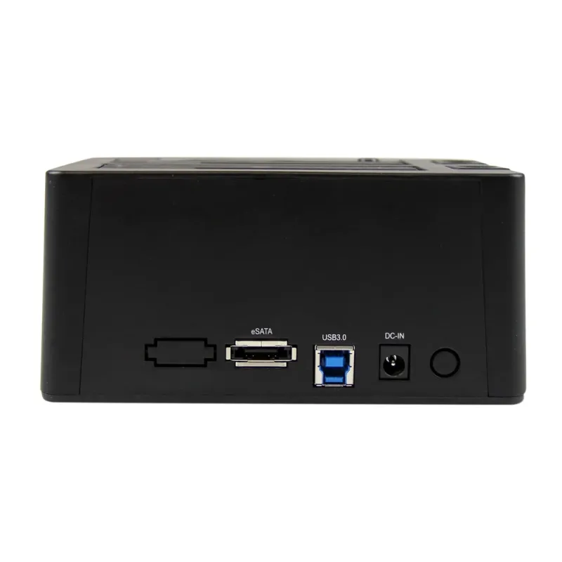 Docking Station StarTech.com - 2.5"/3.5" - USB 3.0 - SATA - eSATA - HDD/SSD - 2 bahías - Negro - SDOCK2U33EB