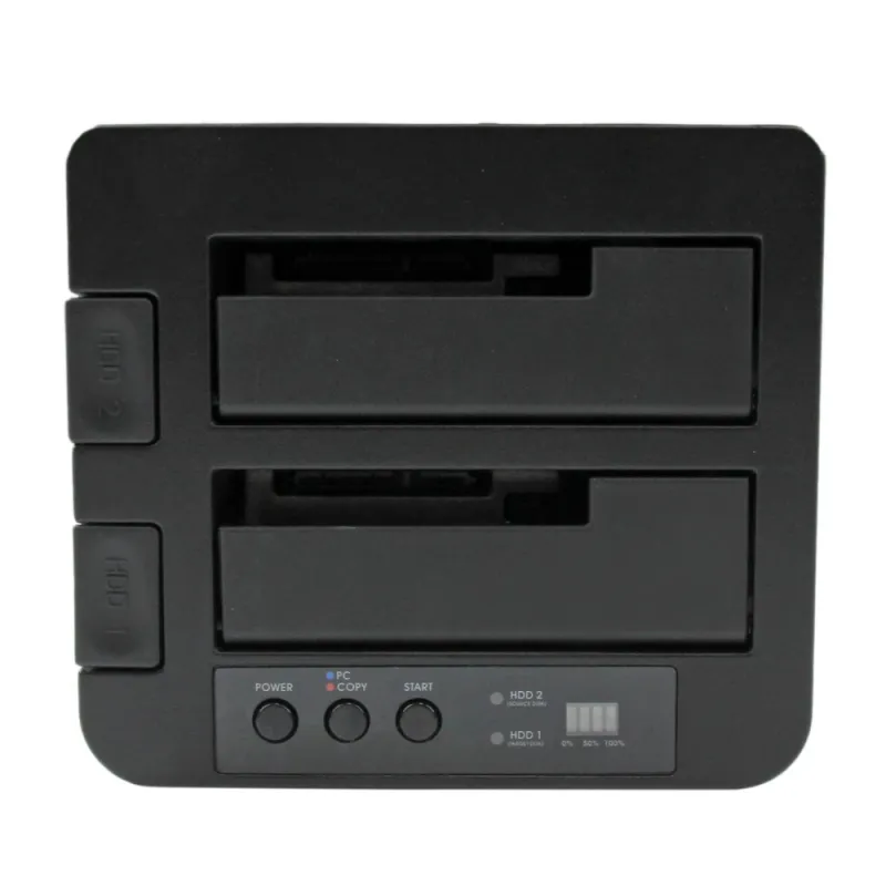 Docking Station Startech.com - 2.5"/3.5" - USB 3.0 - eSATA - SATA - HDD/SSD - 2 bahías - Negro - SDOCK2U33RE