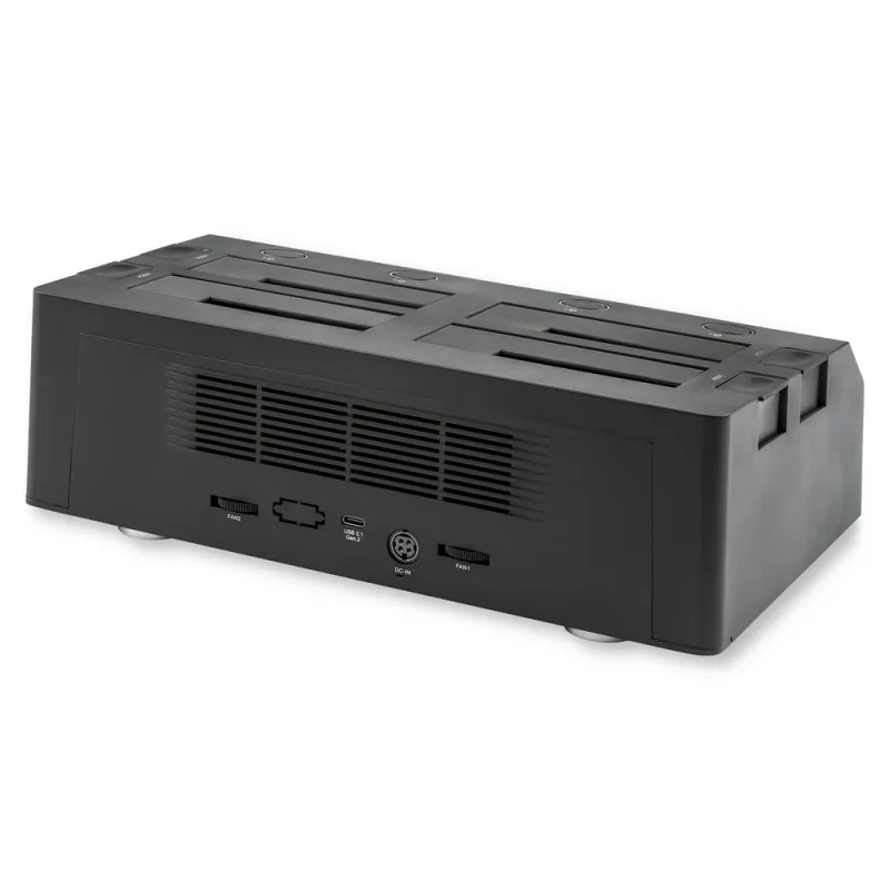 Docking Station StarTech.com - 2.5"/3.5" - USB 3.1 - SATA - 4 Bahías - HDD/SSD - Negro - SDOCK4U313