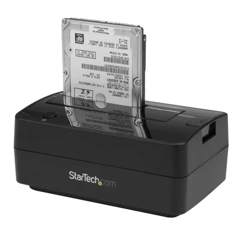 Estación de conexión StarTech.com SDOCKU313E - para Disco Duro SATA - 2.5" / 3.5" - USB 3.1 - Negro - SDOCKU313E