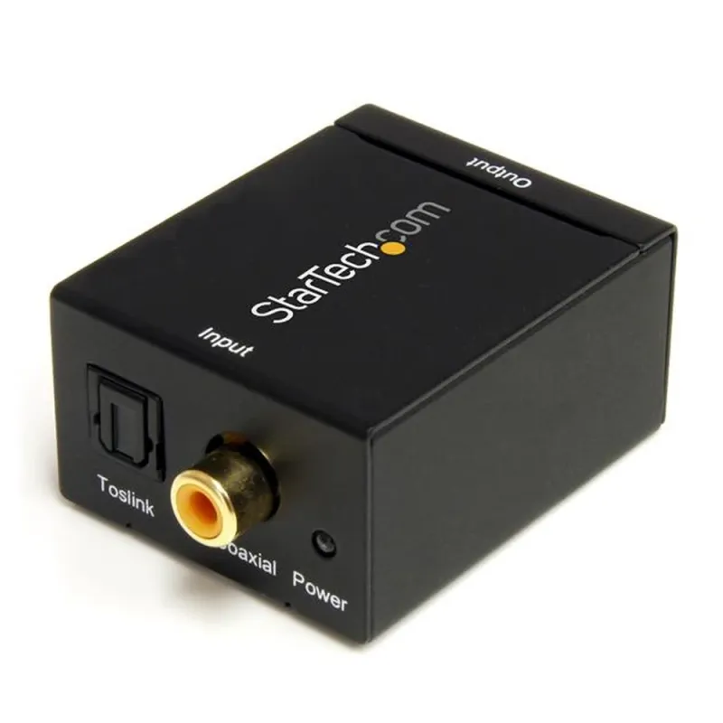Convertidor de Audio StarTech.com - Digital Coaxial SPDIF / Toslink a RCA Analógico -  - SPDIF2AA