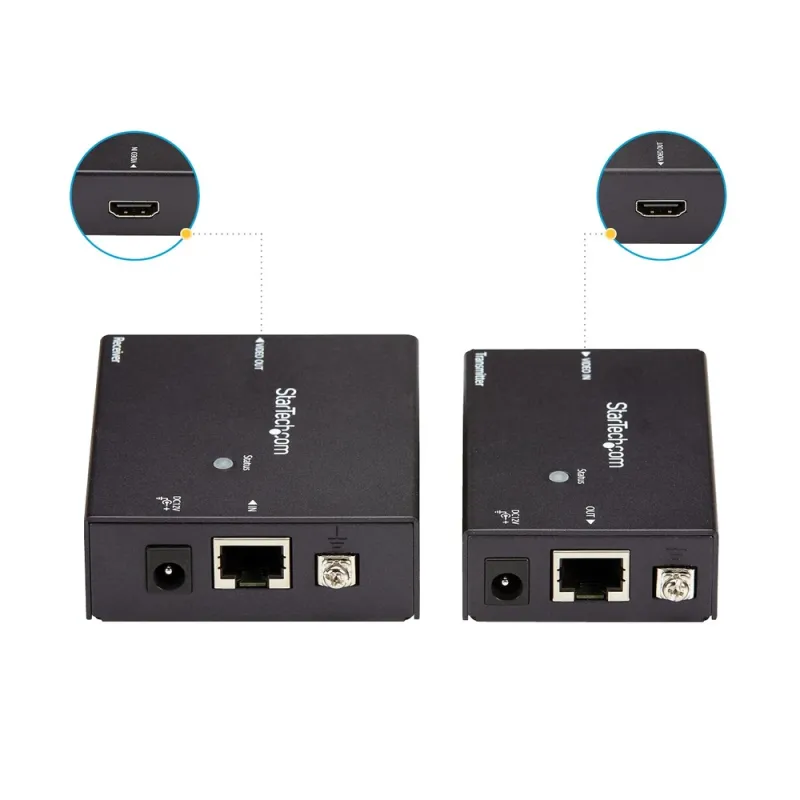 Kit Extensor StarTech.com ST121HDBTE - HDMI por UTP Cable Ethernet Cat 5 - 6 POC - 70m - ST121HDBTE