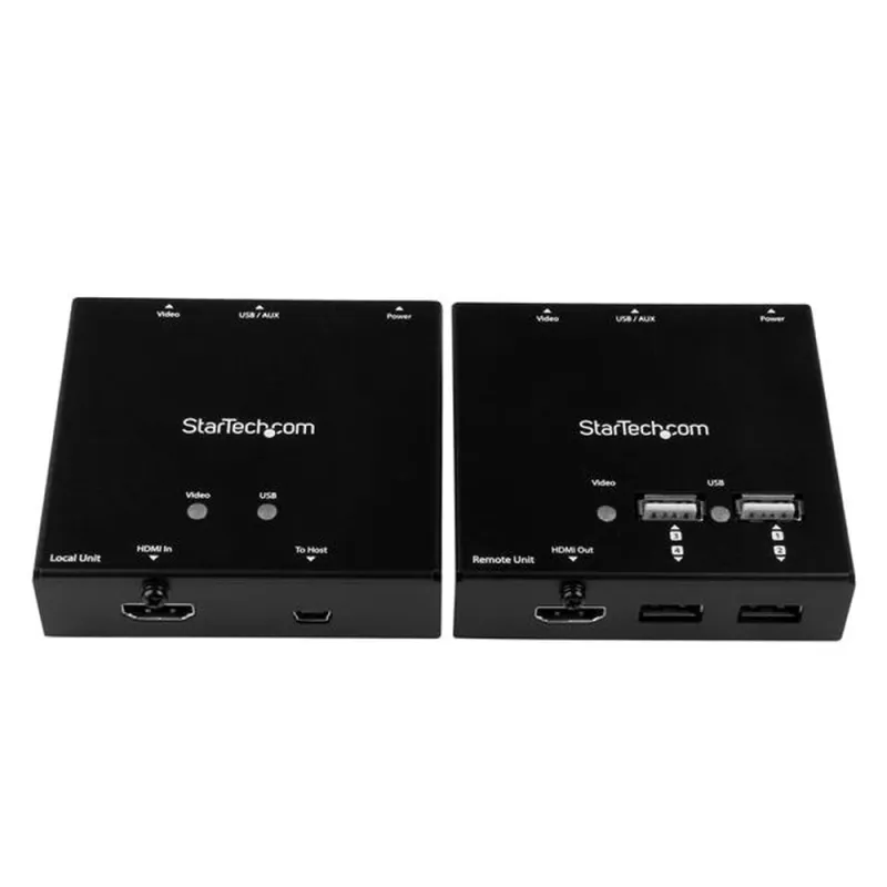 Extensor de Vídeo Startech.com - HDMI - RJ45 - Cat6 - Hub USB 4 Puertos - 50m - 1080p - ST121USBHD