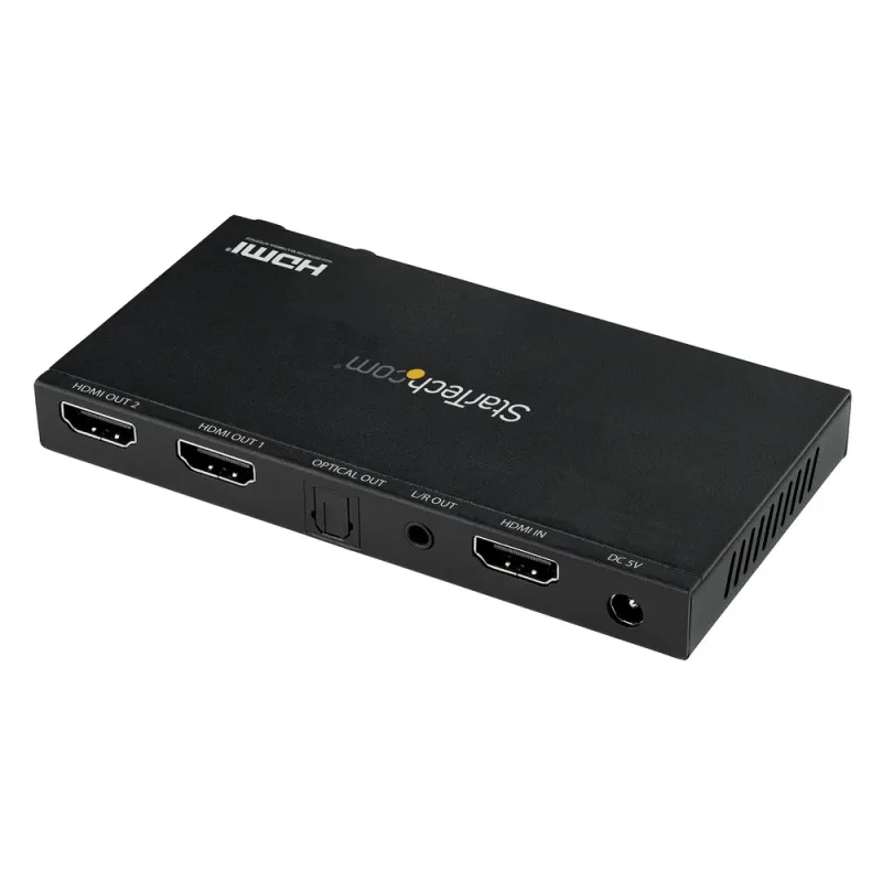 Video Splitter StarTech.com ST122HD20S - HDMI - Escalador Interno - Negro - ST122HD20S