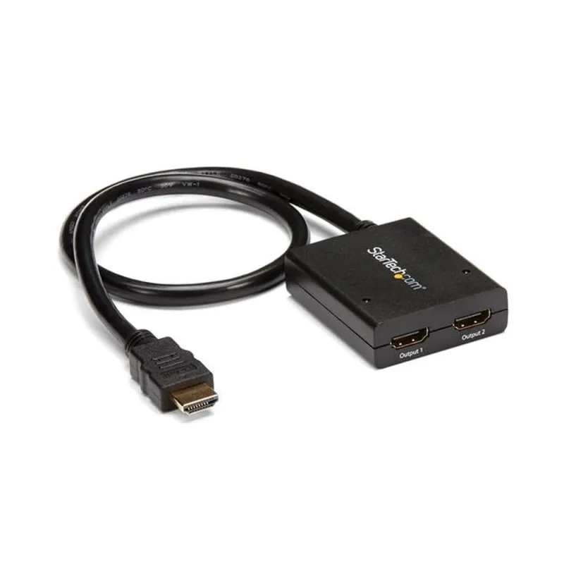 Divisor de Vídeo StarTech.com HDMI de 2 Puertos - Splitter HDMI 4k 30Hz de 2x1 Alimentado por USB - ST122HD4KU