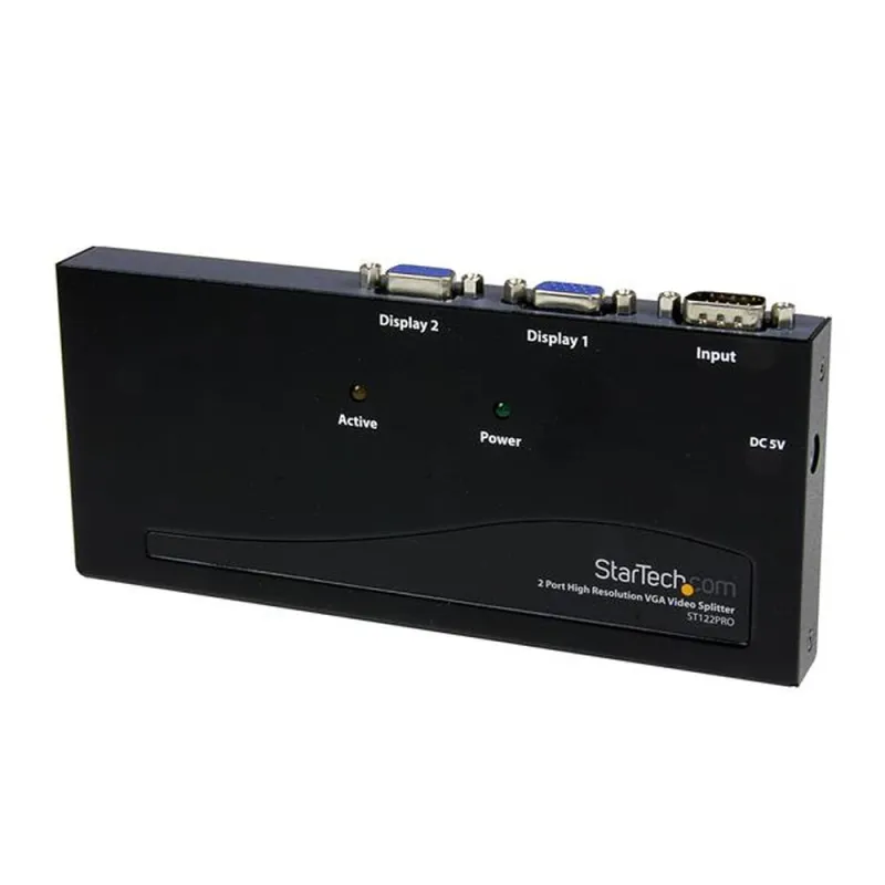 Duplicador Divisor StarTech.com ST122PRO - Vídeo VGA - 2 Puertos - 350MHz - Splitter - ST122PRO