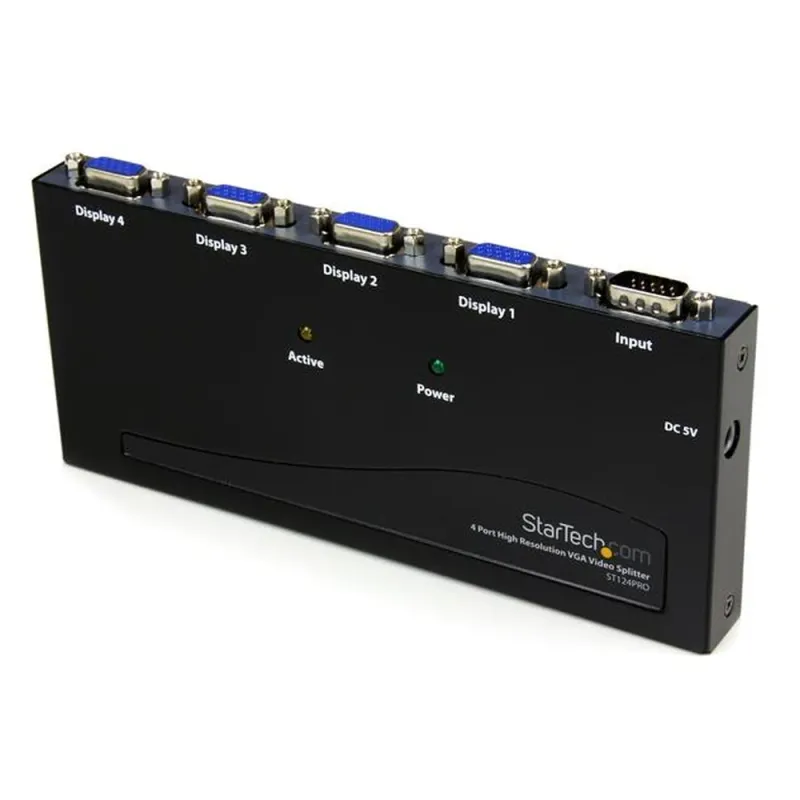 Duplicador Divisor StarTech.com ST124PRO Splitter VGA - 4 Puertos - 350MHz - Duplicador - ST124PRO