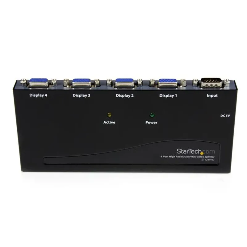 Duplicador Divisor StarTech.com ST124PRO Splitter VGA - 4 Puertos - 350MHz - Duplicador - ST124PRO