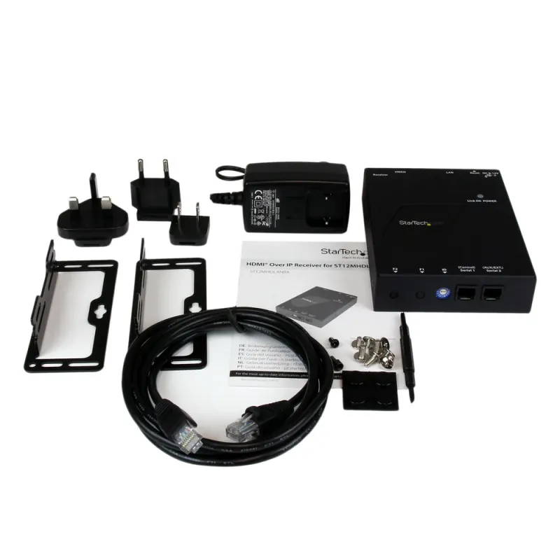 Receptor StarTech.com ST12MHDLANRX - Vídeo y Audio HDMI IP Ethernet para ST12MHDLAN - ST12MHDLANRX
