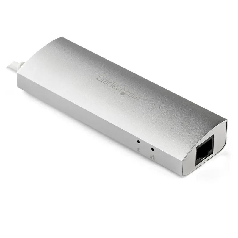 Hub USB StarTech.com - 3 Puertos USB 3.0 - Adaptador Ethernet - Blanco - ST3300G3UA