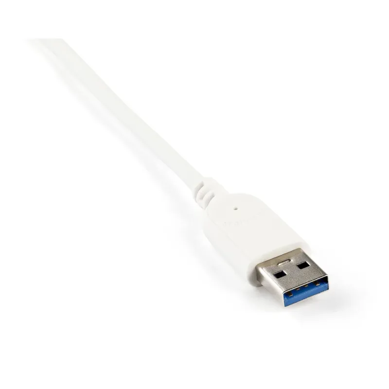 Hub USB StarTech.com - 3 Puertos USB 3.0 - Adaptador Ethernet - Blanco - ST3300G3UA
