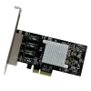 Tarjeta de Red StarTech.com - PCI-e - 2000 Mbit/s - 4x Ethernet - ST4000SPEXI