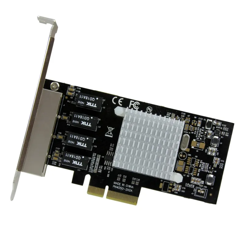 Tarjeta de Red StarTech.com - PCI-e - 2000 Mbit/s - 4x Ethernet - ST4000SPEXI