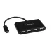 Hub USB StarTech.com ST4200MINIC - 4 Puertos - USB Tipo C a USB Tipo A - Negro - ST4200MINIC