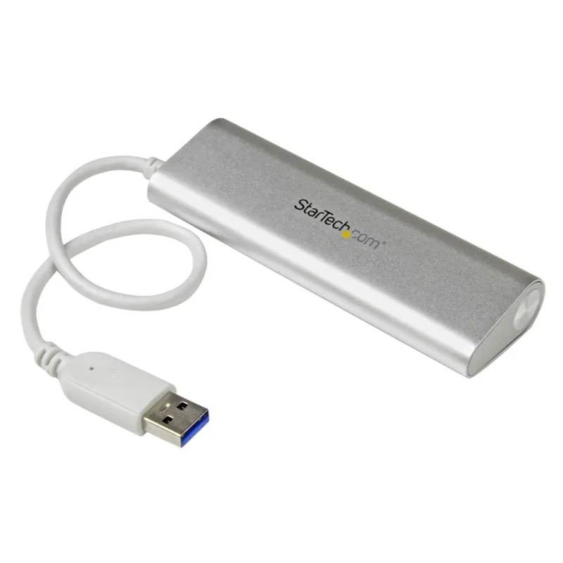 Concentrador StarTech.com USB 3.0 4 Puertos Hub con Cable Incorporado - ST43004UA