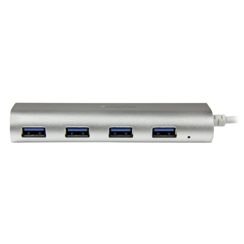 Concentrador StarTech.com USB 3.0 4 Puertos Hub con Cable Incorporado - ST43004UA