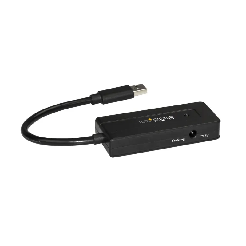 Hub Concentrador StarTech.com ST4300MINI - USB 3.0 - 4 Puertos - Negro - ST4300MINI