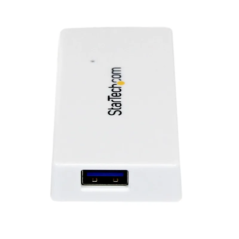 Adaptador Concentrador Hub StarTech.com USB 3.0 - 4 Puertos - Blanco - ST4300MINU3W