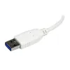 Adaptador Concentrador Hub StarTech.com USB 3.0 - 4 Puertos - Blanco - ST4300MINU3W