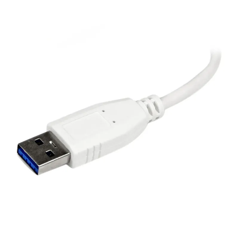 Adaptador Concentrador Hub StarTech.com USB 3.0 - 4 Puertos - Blanco - ST4300MINU3W