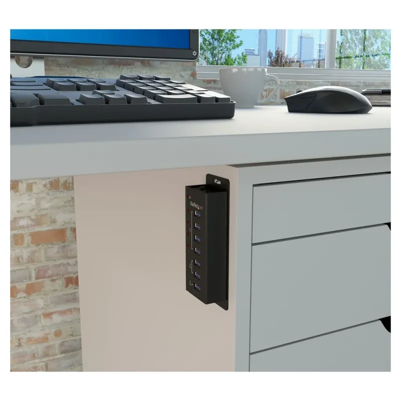 HUB Concentrador StarTech.com - 4 Puertos USB 3.0 - 3 de Carga USB - Carcasa de Metal - ST4300U3C3