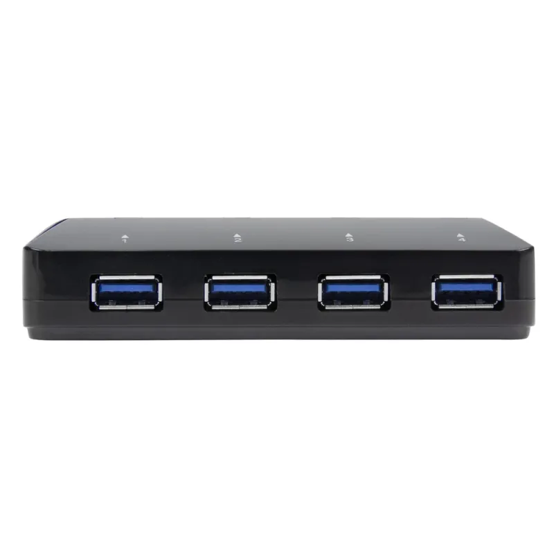 Hub StarTech.com ST53004U1C - USB 3.0 - 4 Puertos - Negro - ST53004U1C